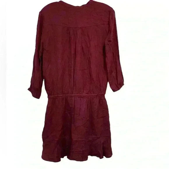 Soft Joie Parana Dress in Merlot / Mini Dress / Drawstring Waist / Size Small - Picture 3 of 6